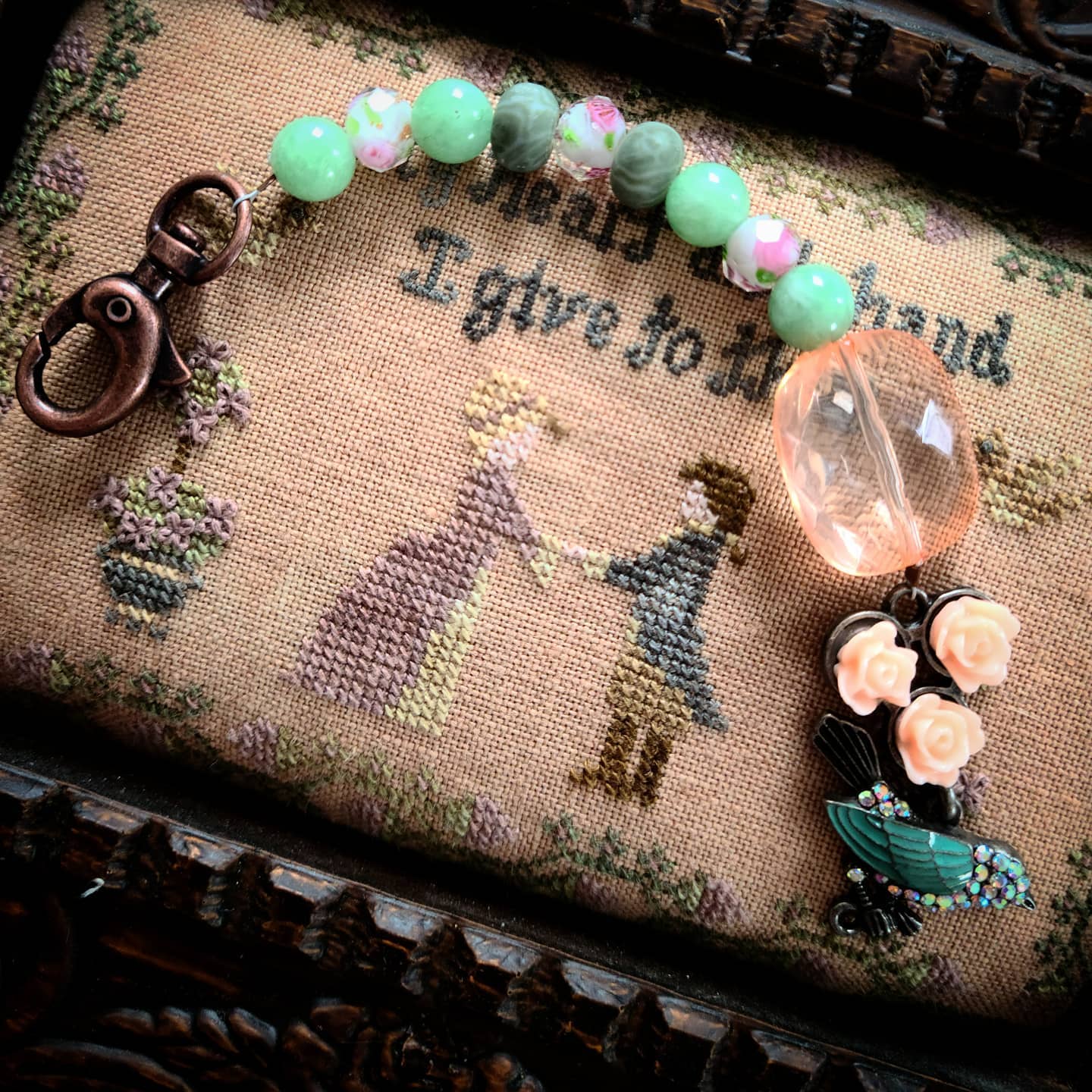 Heart and Hand Cross Stitch Pattern - PDF Digital Download