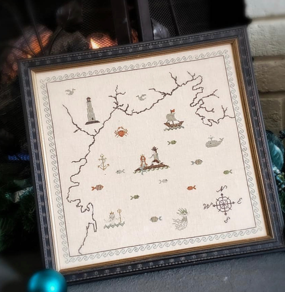 Little Mermaid Cross Stitch - PDF Digital Download