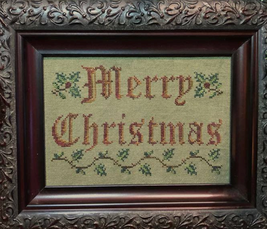 Merry Little Christmas Cross Stitch Pattern - PDF Digital Download