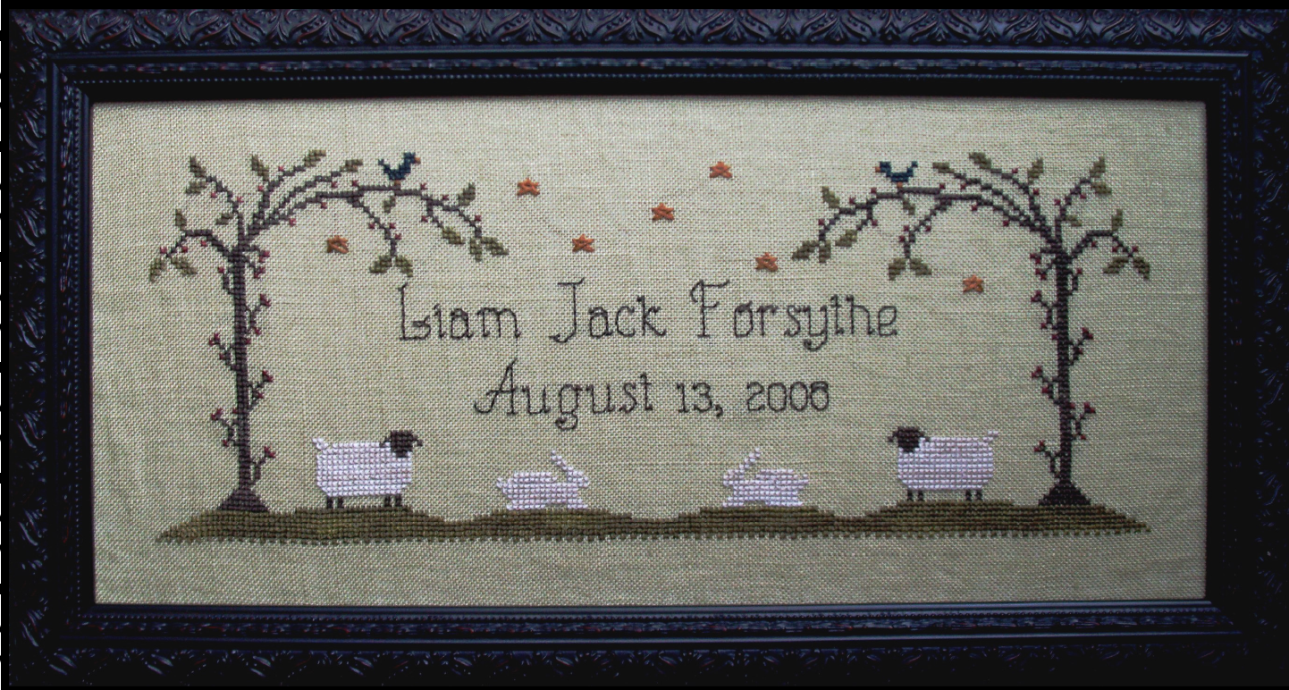 American Baby Cross Stitch Pattern - PDF Digital Download