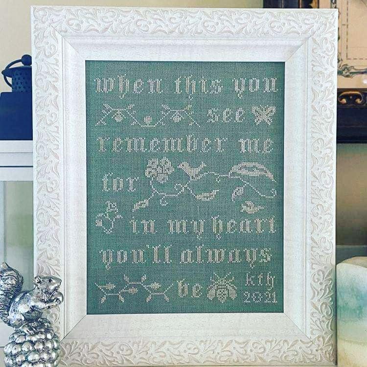 Remember Me Cross Stitch Pattern - PDF Digital Download – Willow Hill ...