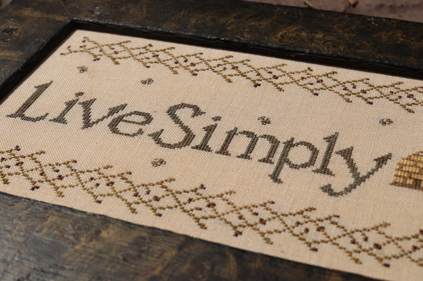 Live Simply Cross Stitch Pattern - PDF Digital Download