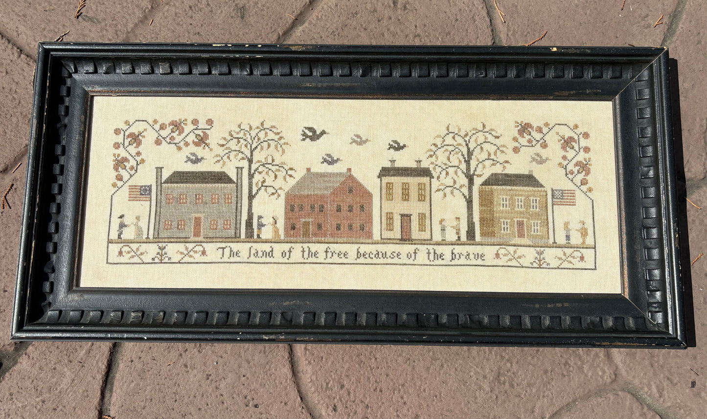 Land of the Free Cross Stitch Pattern - PDF Digital Download
