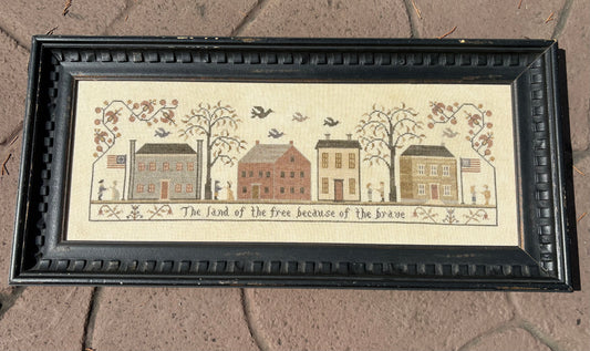 Land of the Free Cross Stitch Pattern - Hard Copy