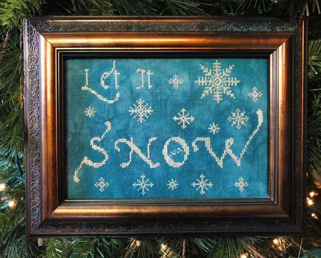 Let it Snow Cross Stitch Pattern - PDF Digital Download