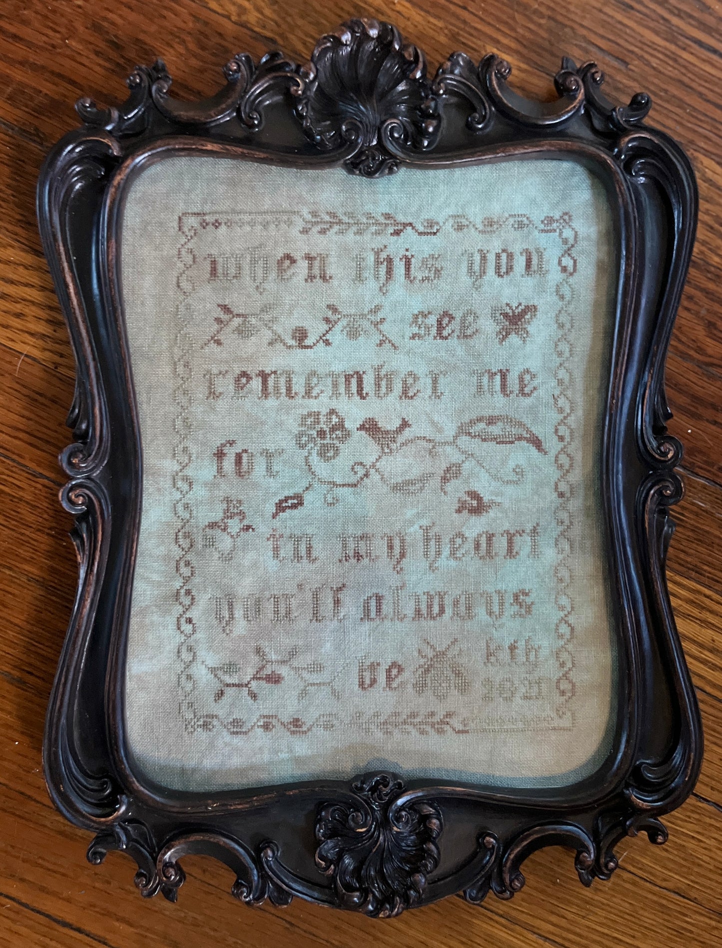 Remember Me Cross Stitch Pattern - PDF Digital Download