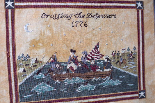 Crossing the Delaware Cross Stitch - PDF Digital Download
