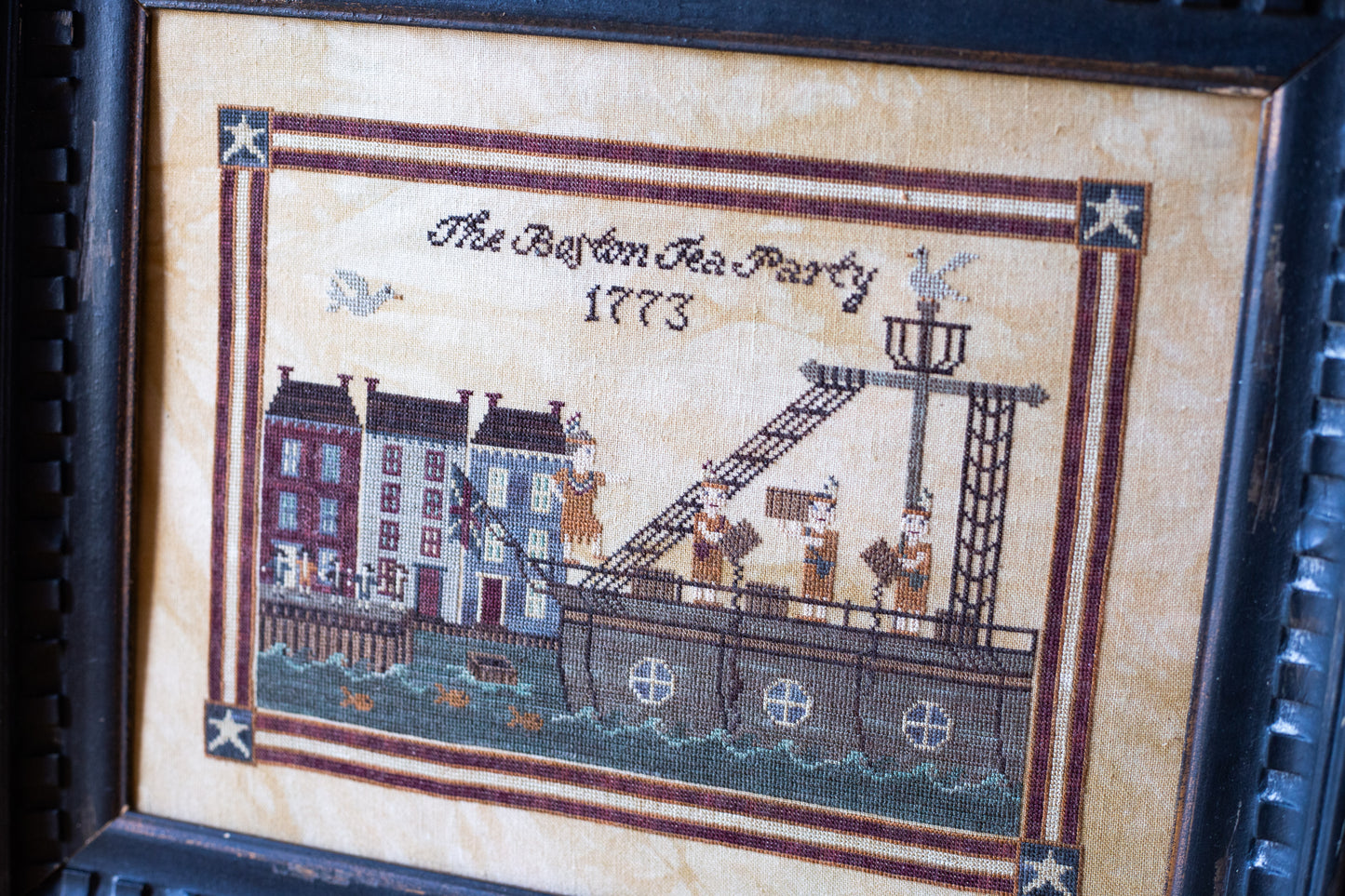 Boston Tea Party Cross Stitch Pattern - PDF Digital Download