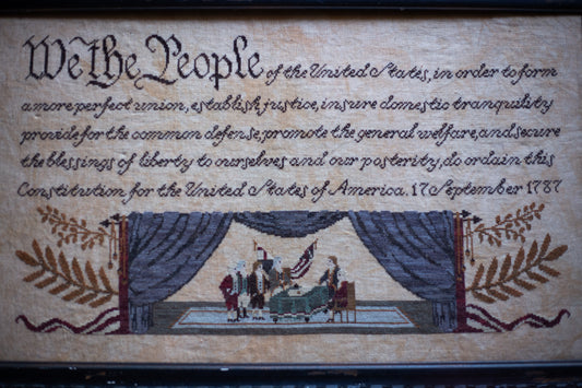 We the People Cross Stitch Pattern - PDF Digital Download