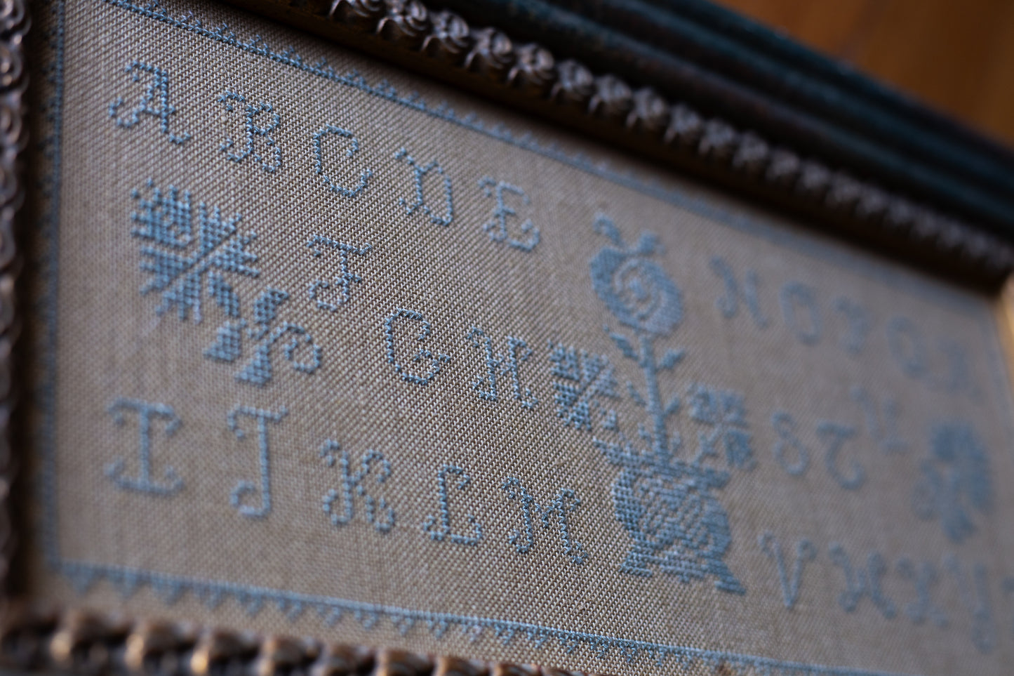 Eleanor Jaeglar Quaker Style Sampler Cross Stitch Pattern - PDF Digital Download