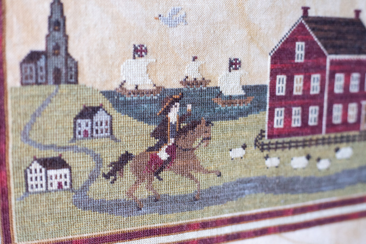 Paul Revere's Ride Cross Stitch - PDF Digital Download