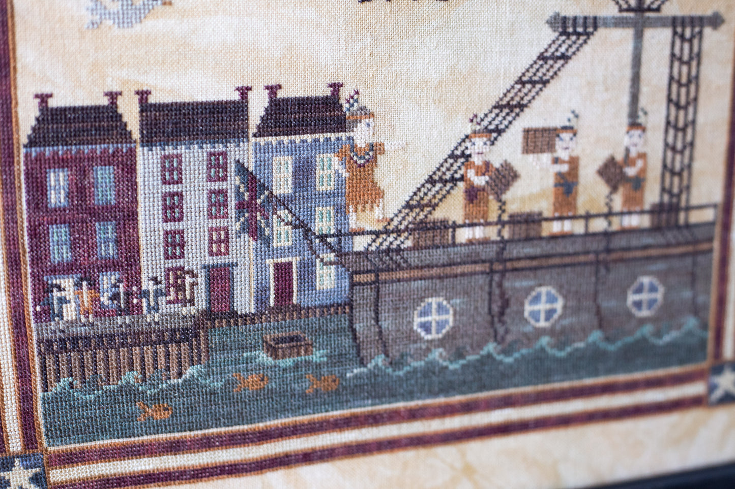 Boston Tea Party Cross Stitch Pattern - PDF Digital Download