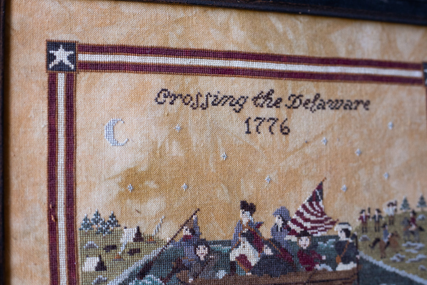 Crossing the Delaware Cross Stitch - PDF Digital Download