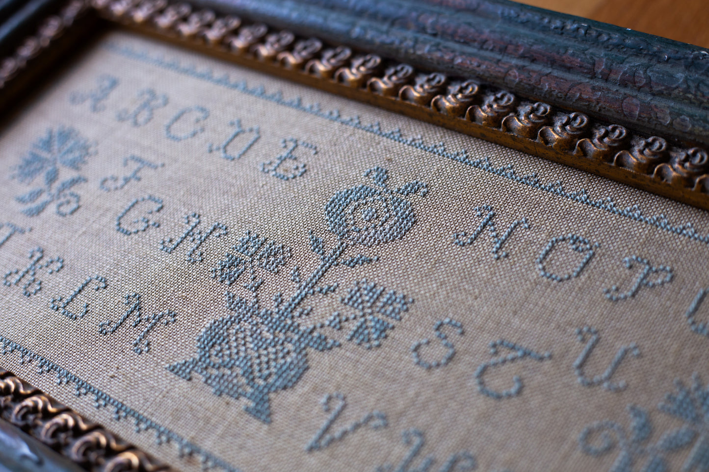 Eleanor Jaeglar Quaker Style Sampler Cross Stitch Pattern - PDF Digital Download