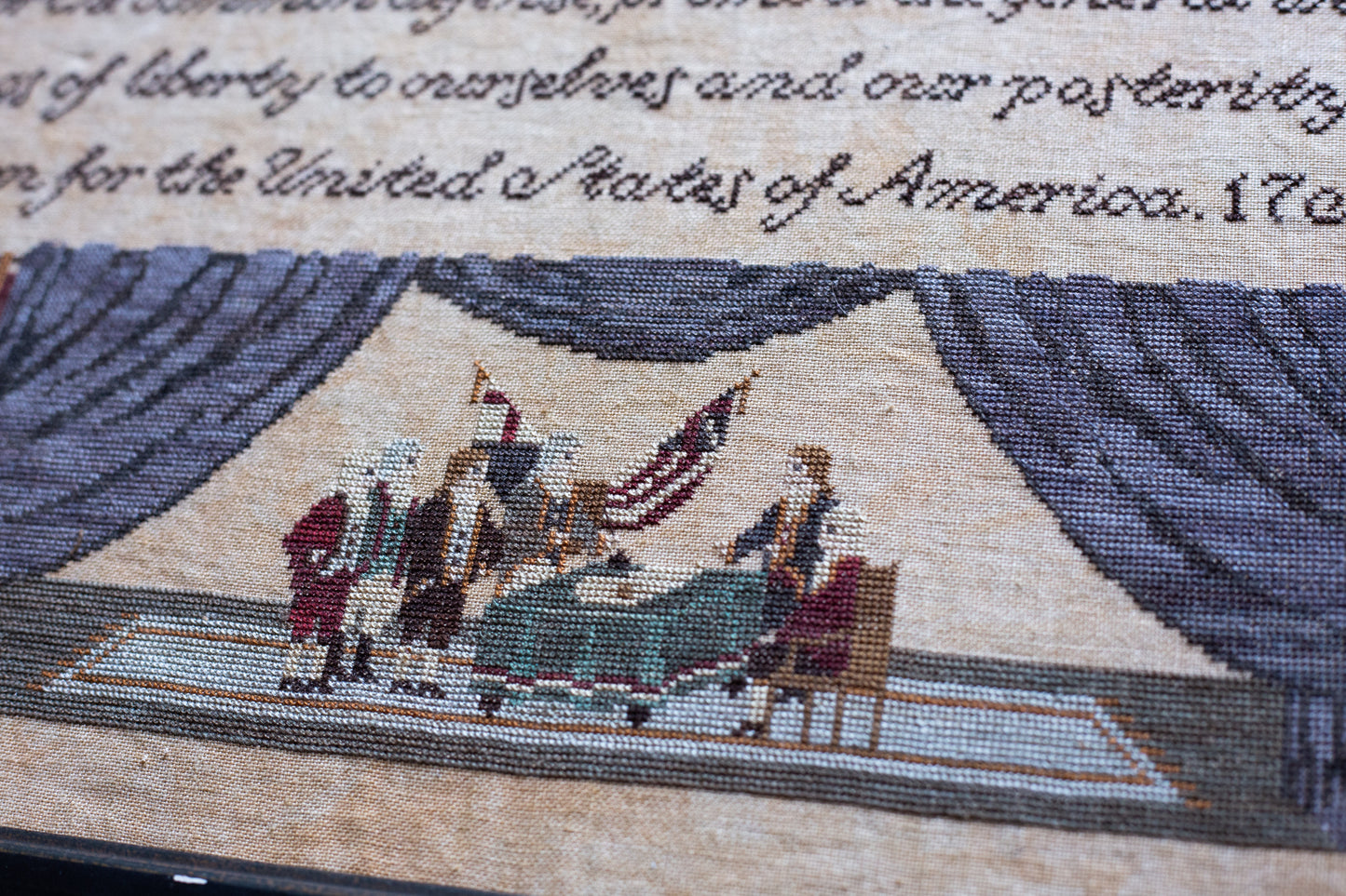 We the People Cross Stitch Pattern - PDF Digital Download