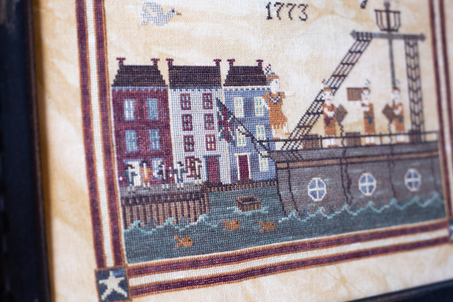 Boston Tea Party Cross Stitch Pattern - PDF Digital Download