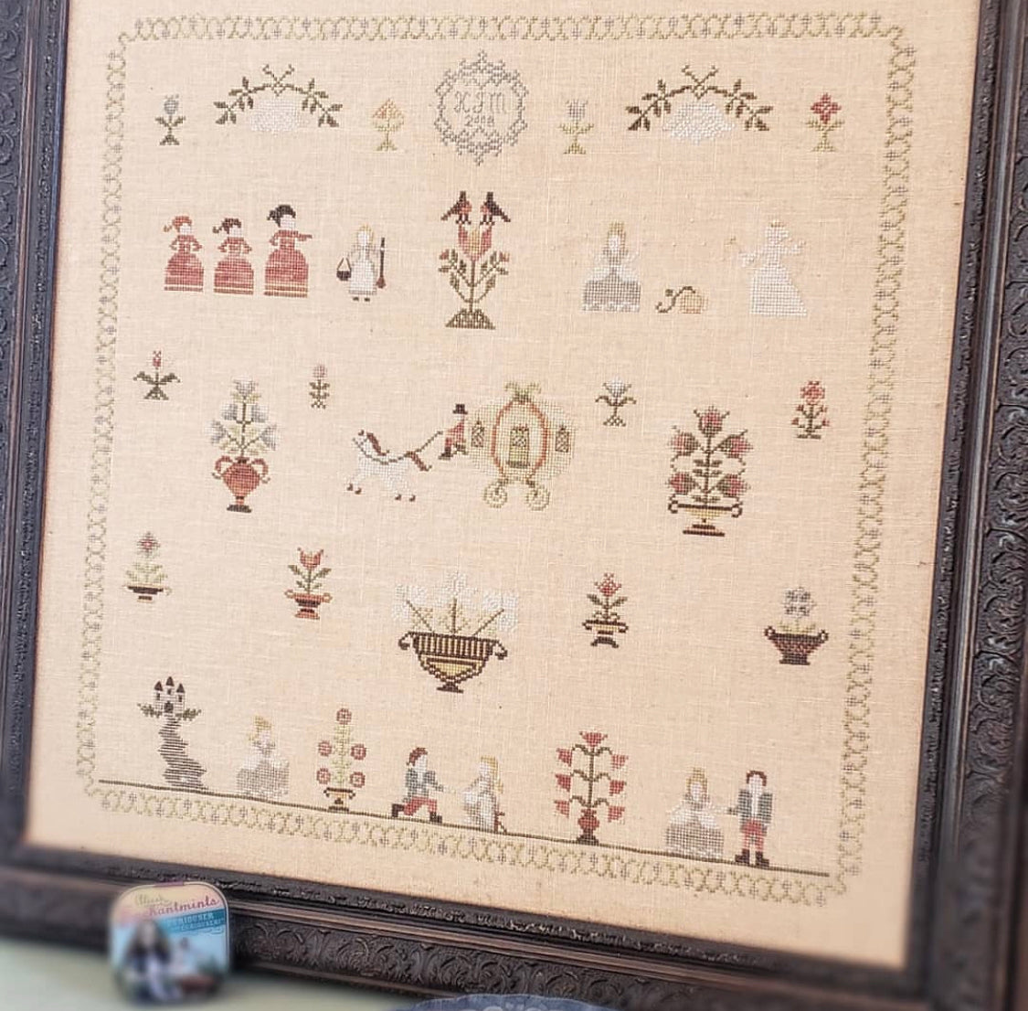 Cinderella Sampler Cross Stitch Pattern - PDF Digital Download