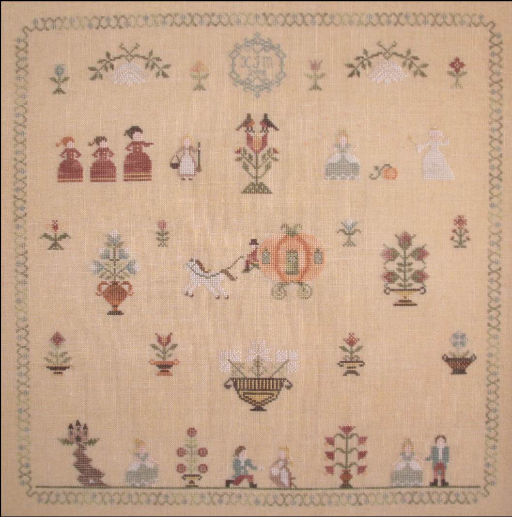 Cinderella Sampler Cross Stitch Pattern - PDF Digital Download