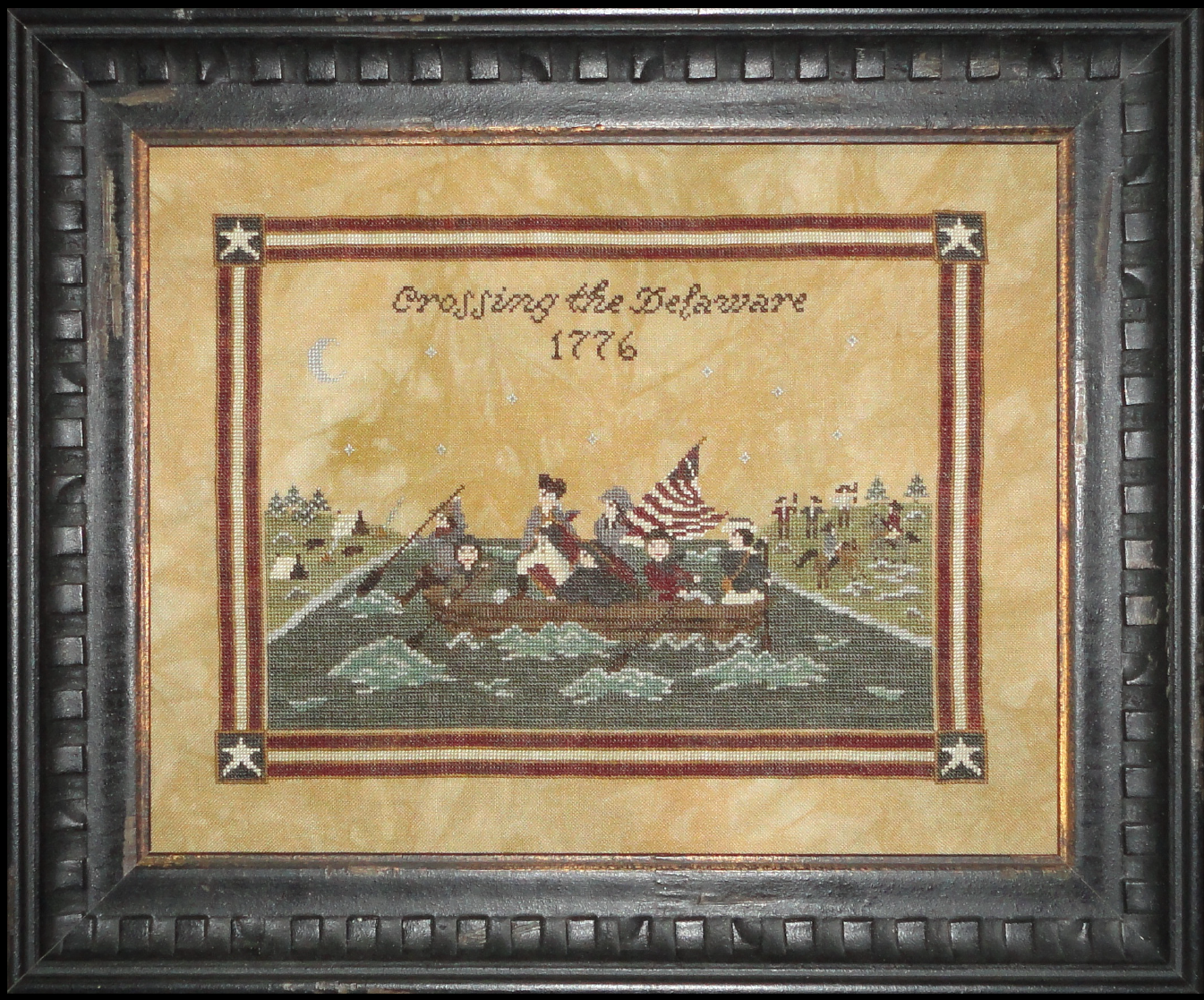 Crossing the Delaware Cross Stitch - PDF Digital Download