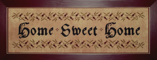 Home Sweet Home Cross Stitch Pattern - PDF Digital Download