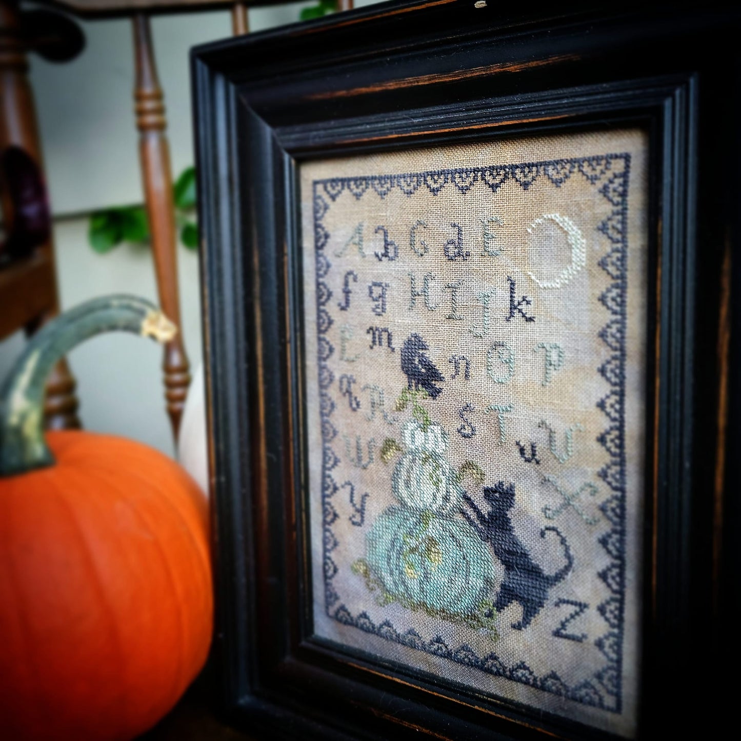 Autumn Alphabet Cross Stitch Pattern - Hard Copy