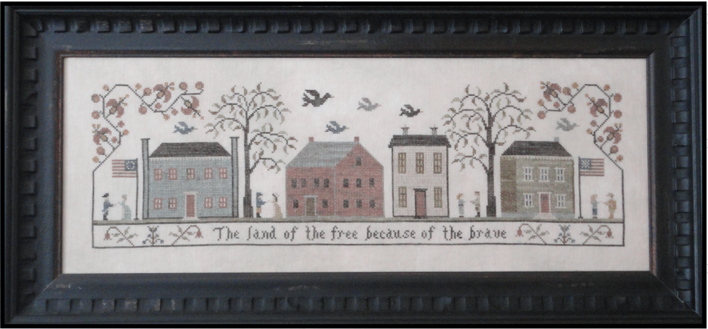 Land of the Free Cross Stitch Pattern USA